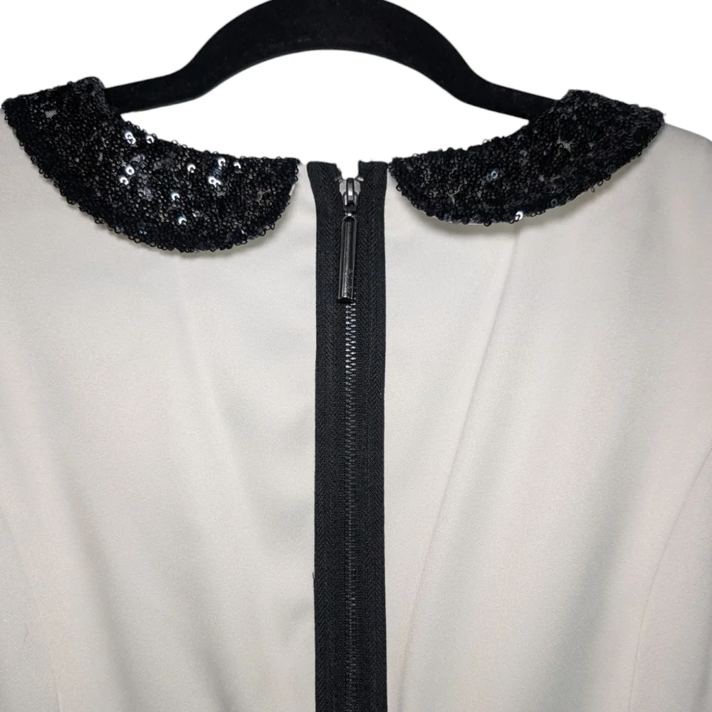 Kensie Elegant Black and White Sleeveless Dress - Picture 4 of 8